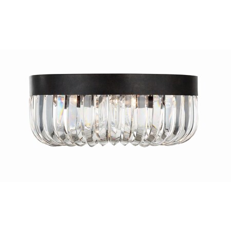 Crystorama Alister 5 Light Charcoal Bronze Ceiling Mount ALI-B2005-CZ